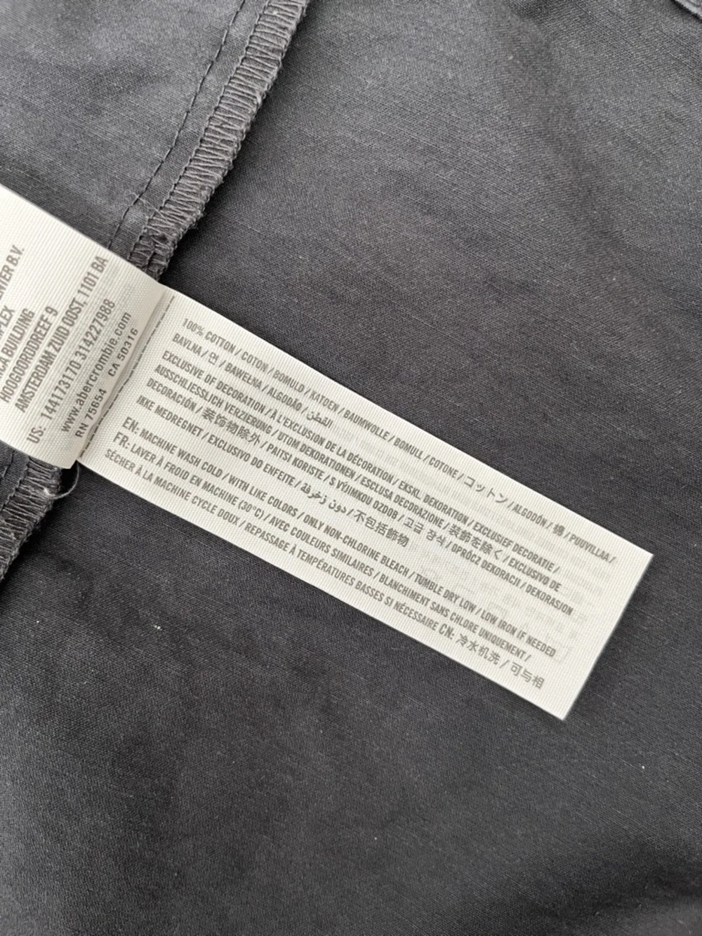 Abercrombie & Fitch Women's Charcoal Utility Jacket with Hood